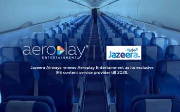 Jazeera Airways renews Aeroplay Entertainment as its exclusive IFE content service provider till 2025.